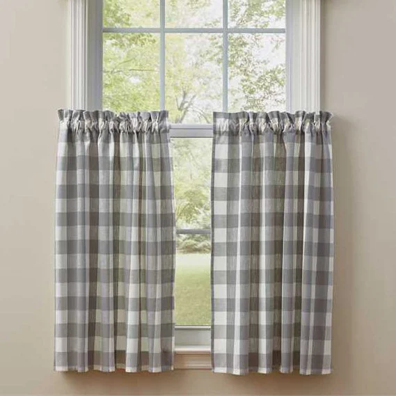 Wicklow Check Tier Curtains Pair 113-49