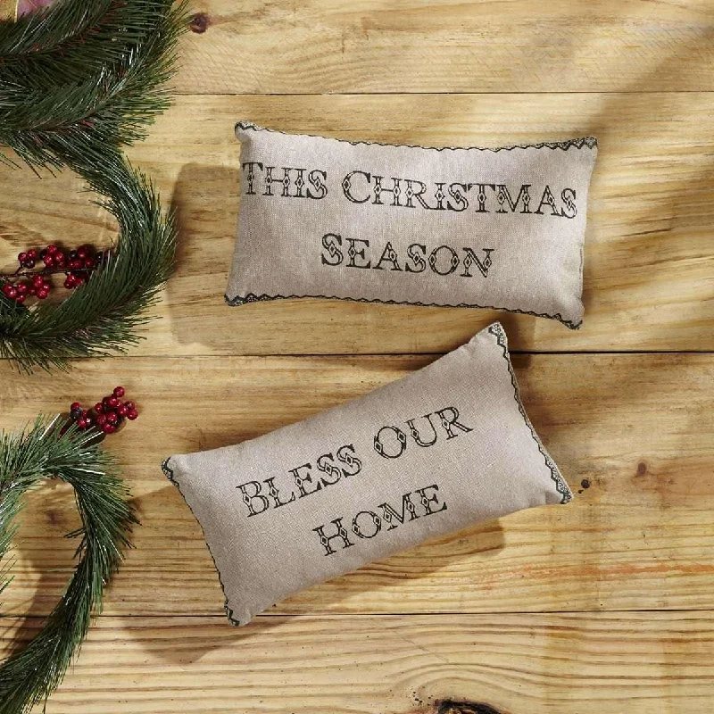 Timberland Christmas Pillow Set of 2 7x13