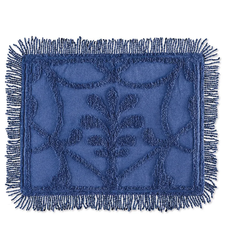 Leaf Scroll Chenille Fringe Border Pillow Sham