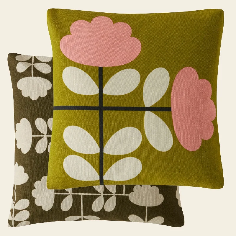 Cut Stem Cushion - Moss Pink