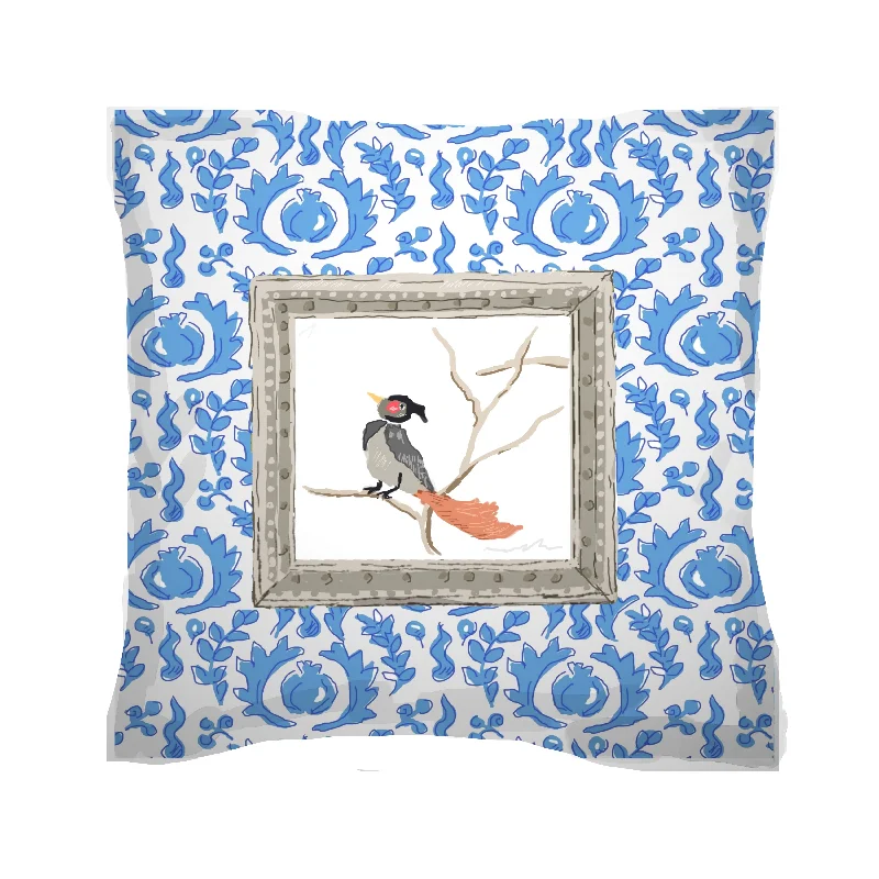 Dana Gibson Grackle Woodpecker Pillows, 18"