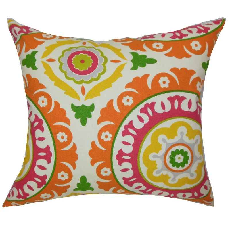 Haestingas Ikat Euro Sham Pumpkin