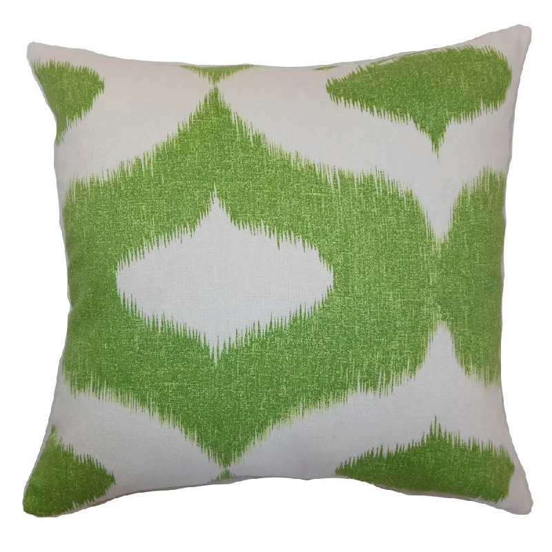 Leilani Ikat Euro Sham Green