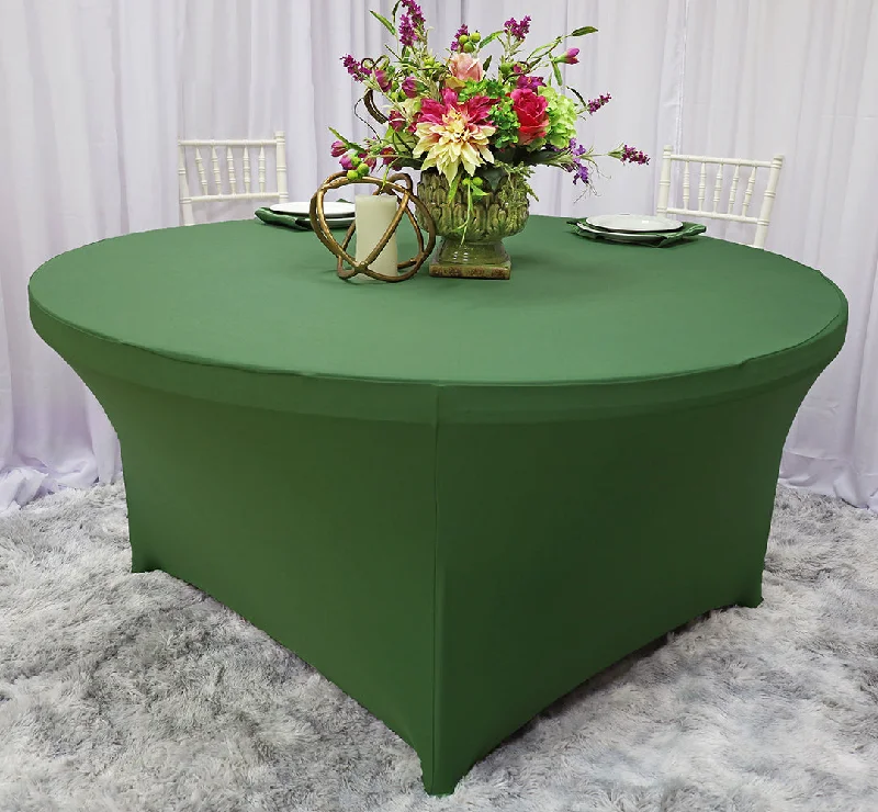 6 Ft Round Spandex (220 GSM) Table Cover - Clover Green (1pc)