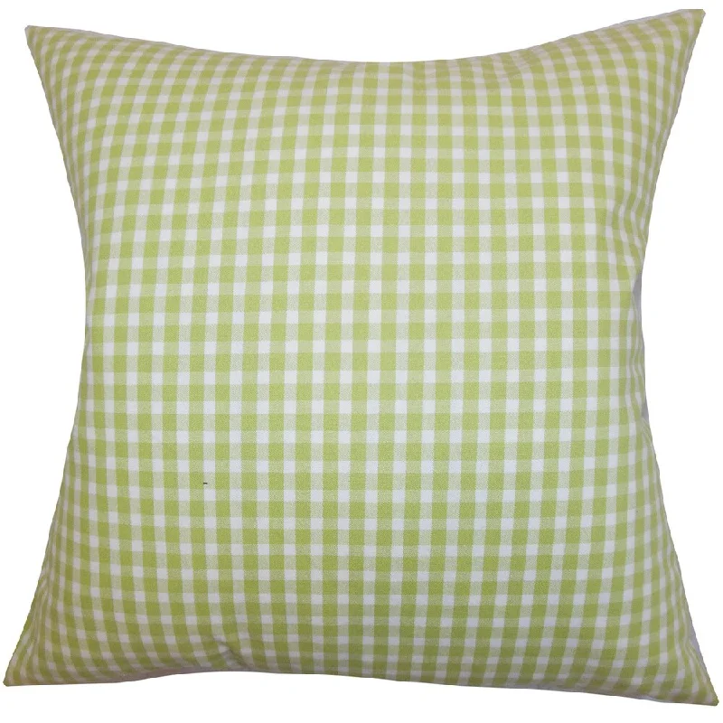 Hartley Plaid Euro Sham Green