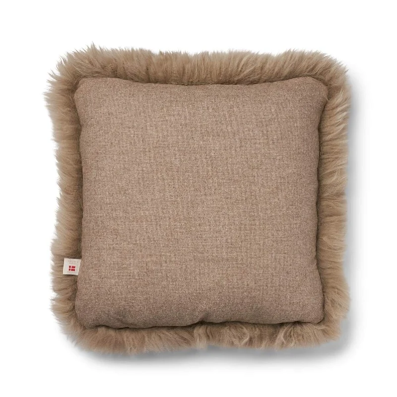 Long-Wool Sheepskin Cushion | 52x52 cm