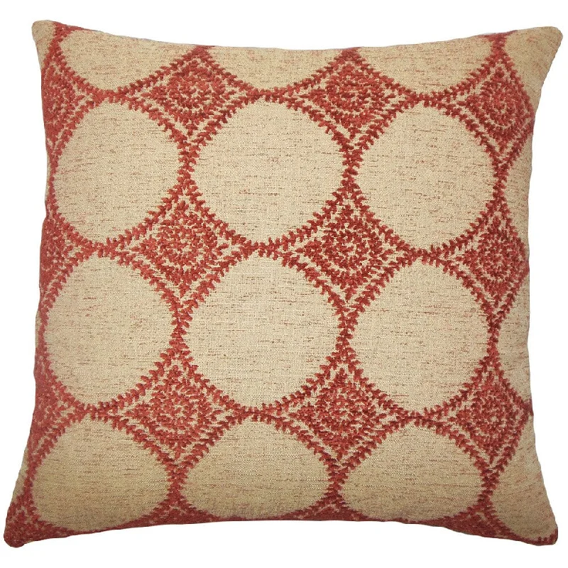 Aim Geometric Euro Sham Cayenne