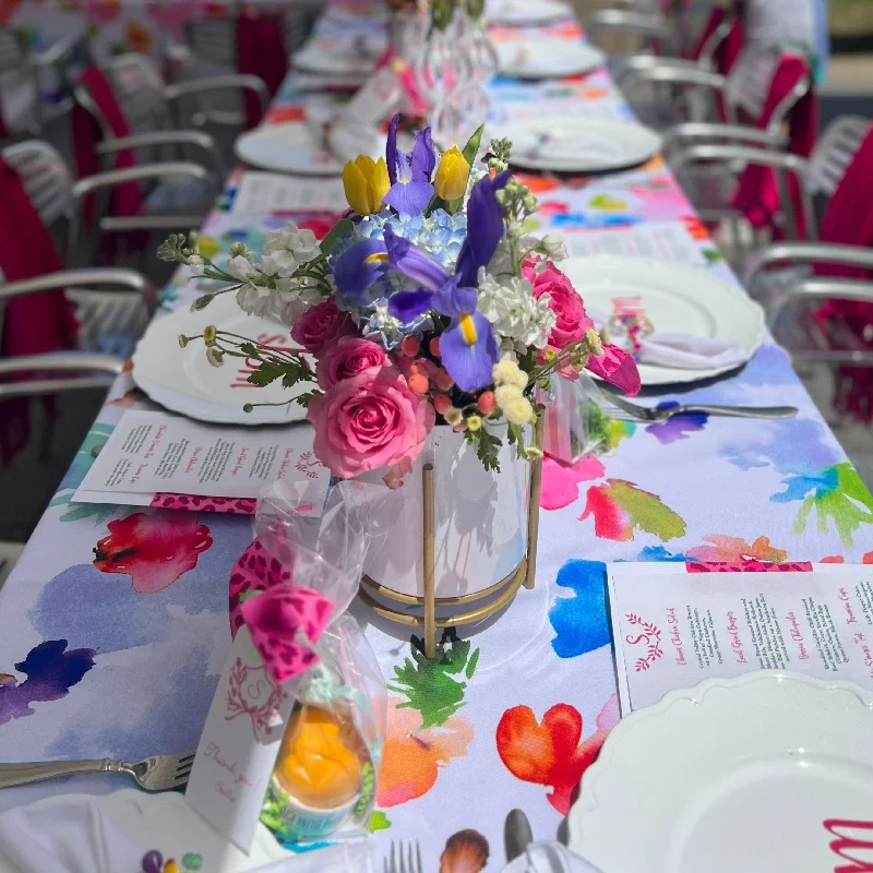 Rectangular Floral Tablecloths