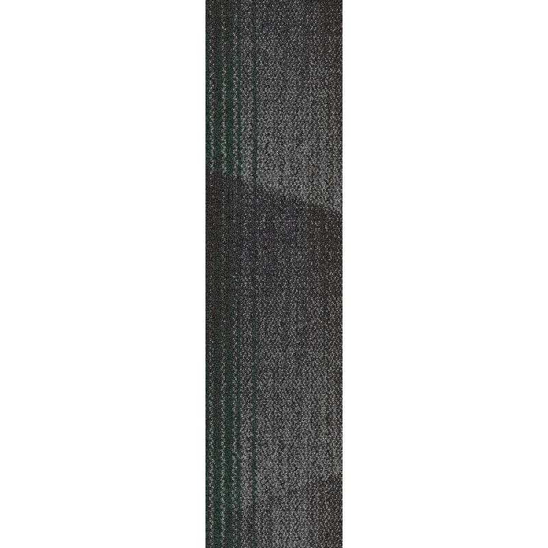 Shaw Contract - Connected Threads - Quilted Tile - 9 in. x 36 in. - Commercial Carpet Tile - Mended Emerald