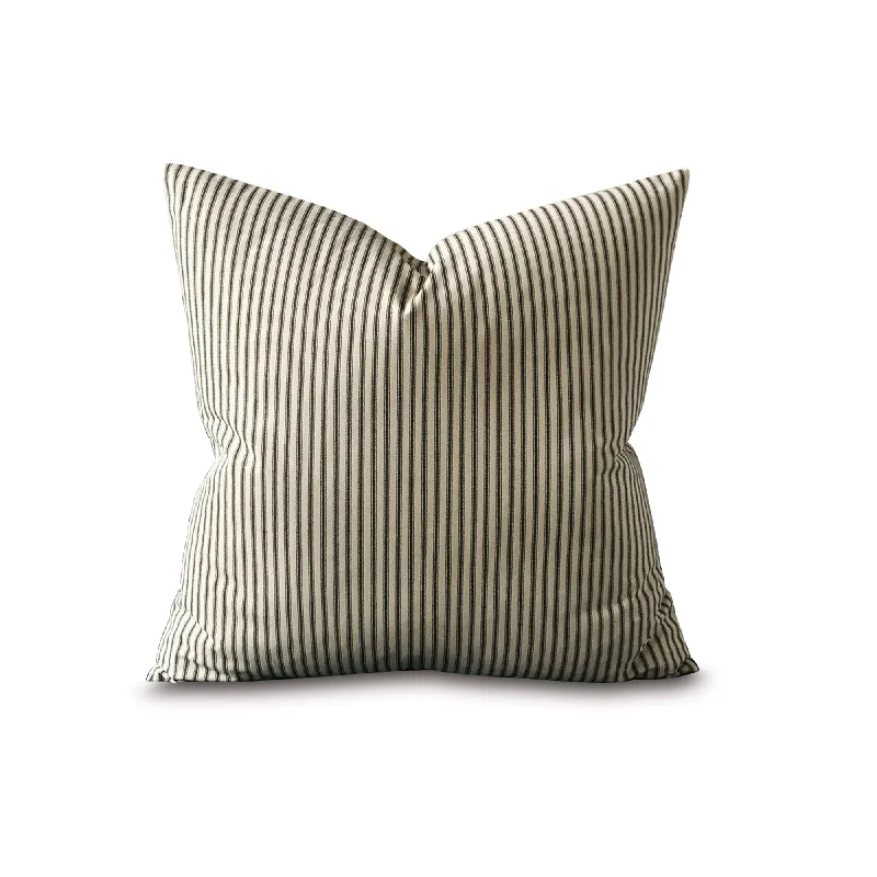 Clean Line Pinstripe Throw Pillow Cover 22x22