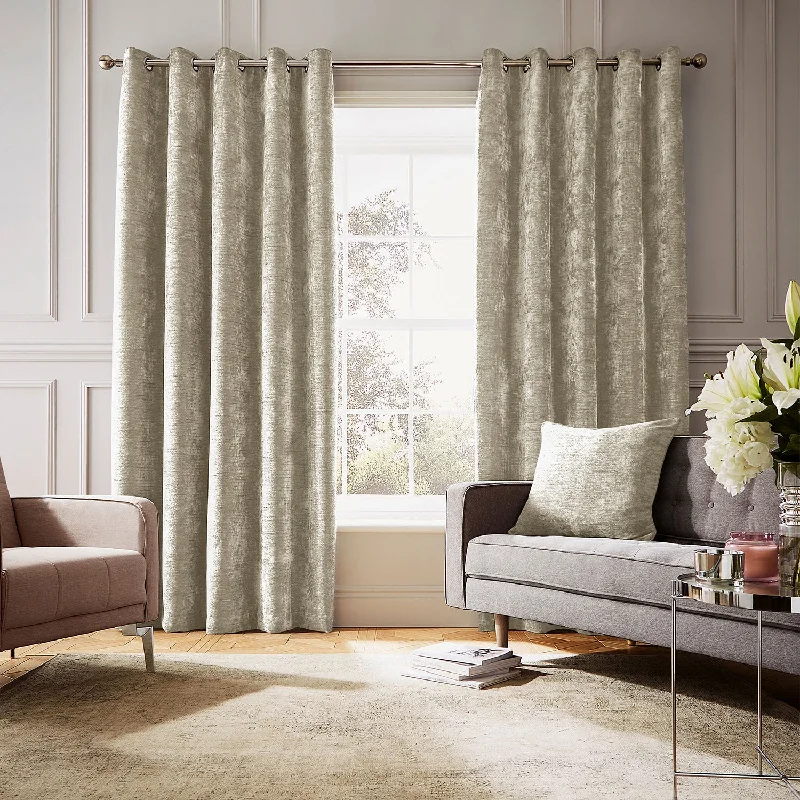 Hyperion Interiors Selene Cream Thermal Eyelet Curtains