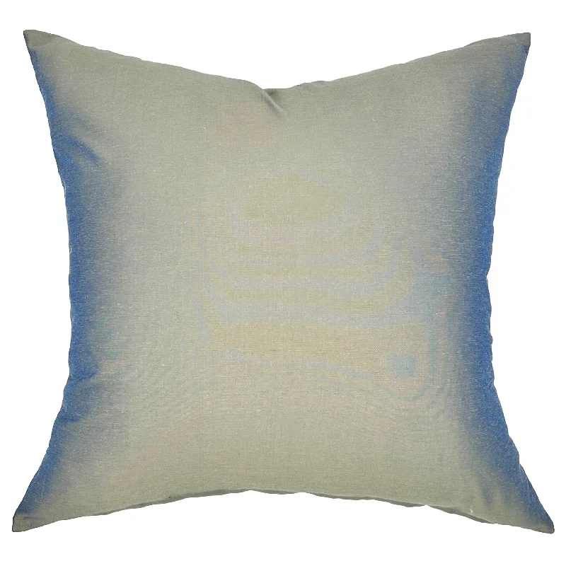 Iridescent Blue Modern Throw Pillow Cover 22x22