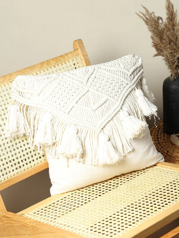 GRONW  - MACRAME SQUARE CUSHION COVER