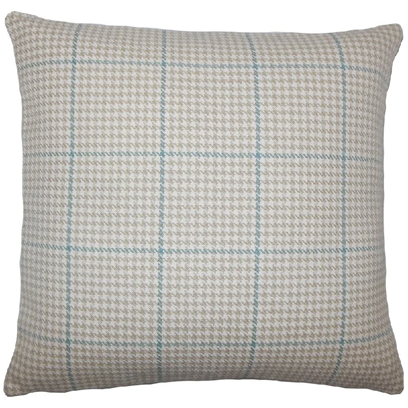 Jariah Houndstooth Euro Sham Bamboo