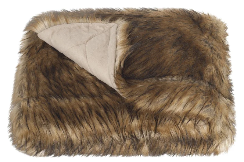 Safavieh Faux Racoon Throw