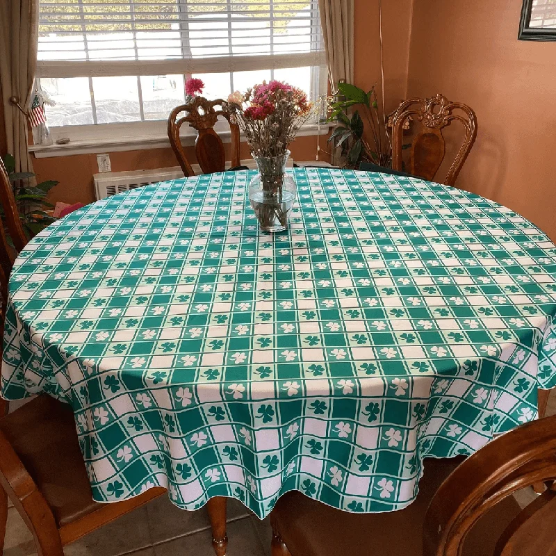 Oval St. Patrick's Day Print Tablecloths