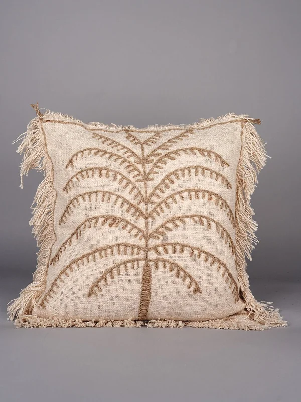 SEASIDE JUTE ELEGANCE - SQUARE CUSHION COVER