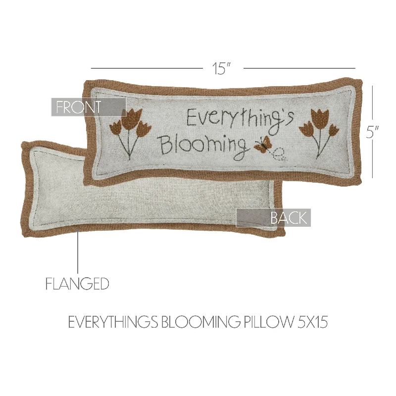 Spring In Bloom Everything's Blooming Pillow 5x15