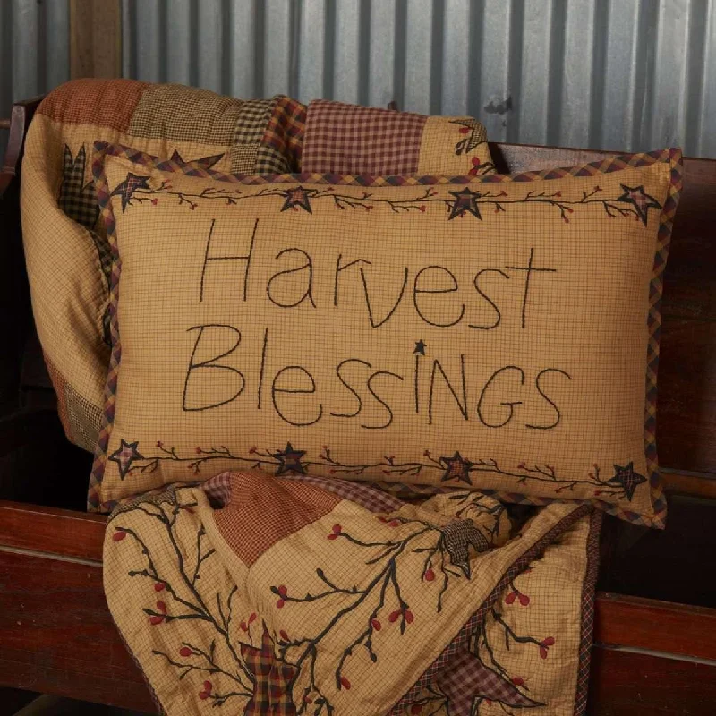 Heritage Farms Harvest Blessings Pillow 14x22 VHC Brands