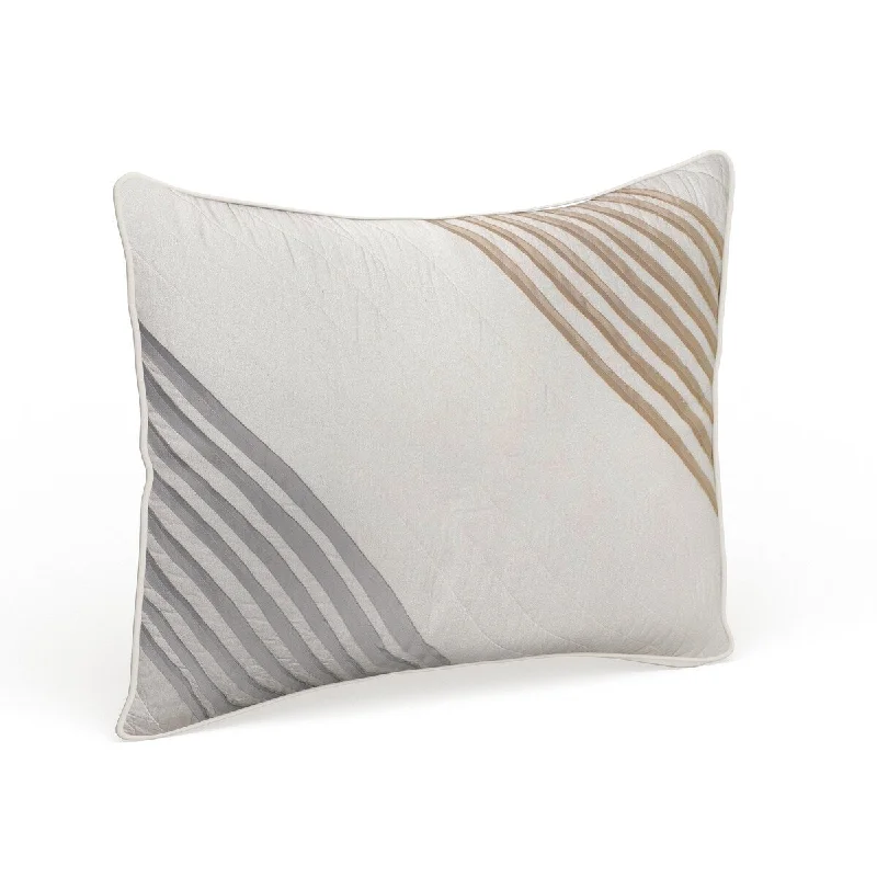 Nostalgia Home Stanton Stripe Sham - Taupe