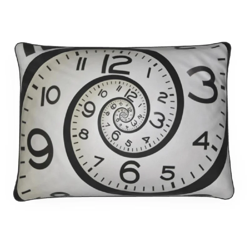 Luxurious Velvet Numeric Black White Pillow Cushion -  Timetravel