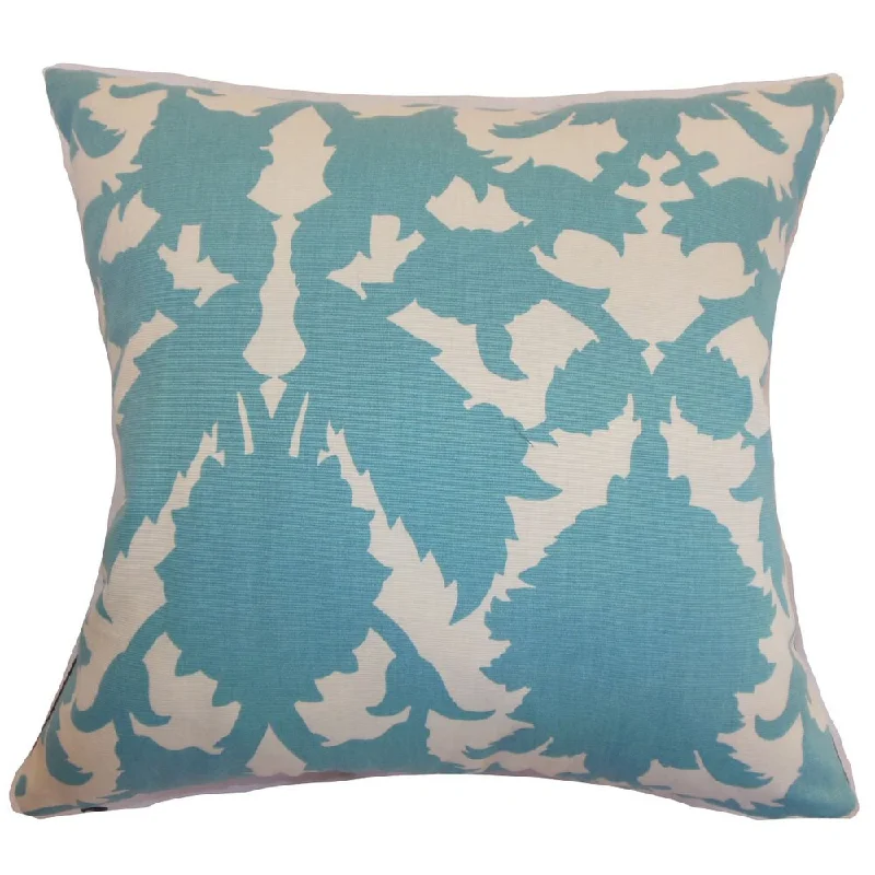 Fakahina Damask Euro Sham Turquoise